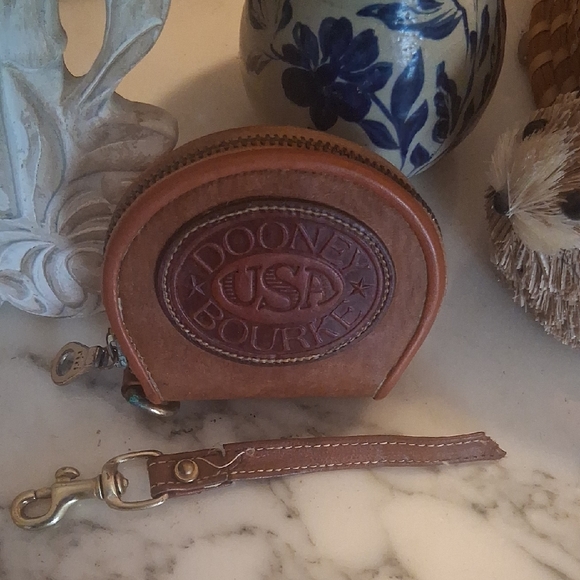 Dooney & Bourke Handbags - Dooney & Bourke Brown Leather Coin Purse